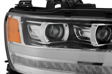 Load image into Gallery viewer, AlphaRex 19-20 Dodge Ram 1500 LUXX LED Proj Headlights Plank Chrome w/Activ Light/Seq Signal/DRL Headlights AlphaRex
