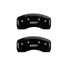 Load image into Gallery viewer, MGP 4 Caliper Covers Engraved Front &amp; Rear MGP Black finish silver ch Caliper Covers MGP
