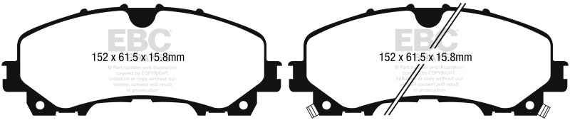 EBC 13+ Infiniti Q50 3.7 Redstuff Front Brake Pads Brake Pads - Performance EBC   