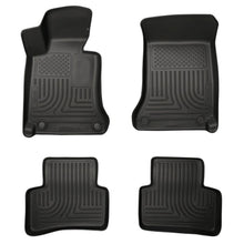 Load image into Gallery viewer, Husky Liners 2012 Mercedes C-Class WeatherBeater Combo Black Floor Liners Floor Mats - Rubber Husky Liners
