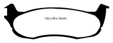 Load image into Gallery viewer, EBC 00-01 Ford Expedition 4.6 2WD Greenstuff Rear Brake Pads Brake Pads - Performance EBC   
