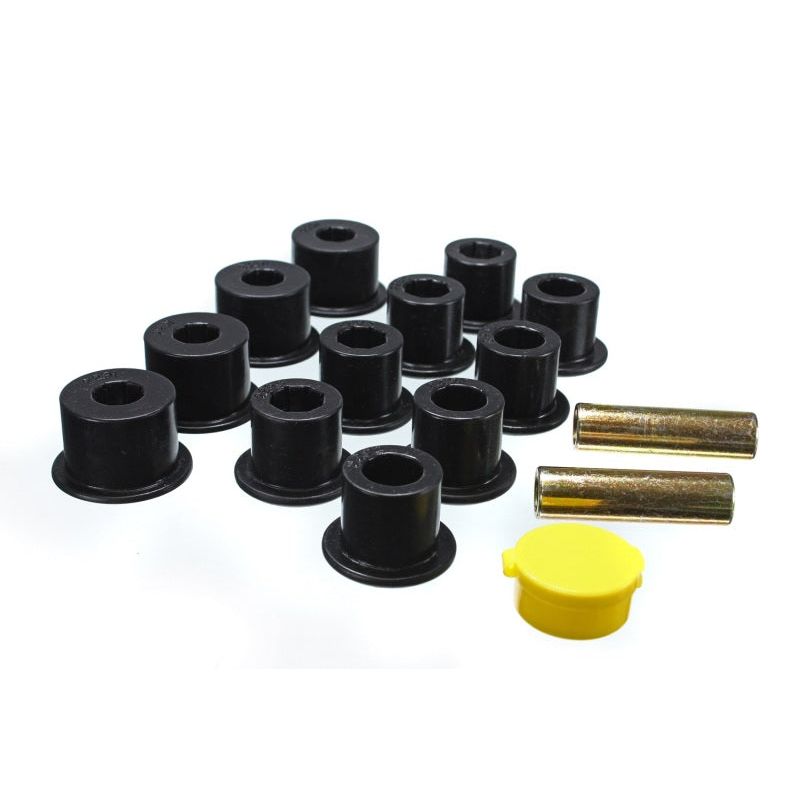Energy Suspension 6/86-97 Nissan 720 & Hardbody Pickup 2WD Black Rear Leaf Spring Bushing Set Bushing Kits Energy Suspension