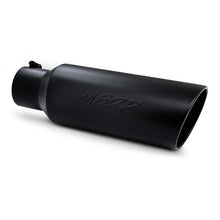 Load image into Gallery viewer, MBRP Universal Tip 6in OD Rolled End 4in Inlet 18in L Black Coated Exhaust Tip Tips MBRP
