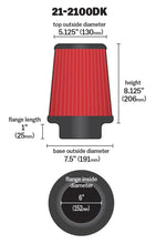 Load image into Gallery viewer, AEM 6 in DRY Flow Short Neck 9 in Element Filter Air Filters - Universal Fit AEM Induction

