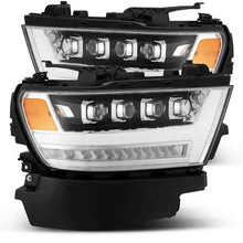 Load image into Gallery viewer, AlphaRex 19-20 Ram 1500HD NOVA LED Proj Headlights Plank Style Chrome w/Activ Light/Seq Signal/DRL Headlights AlphaRex
