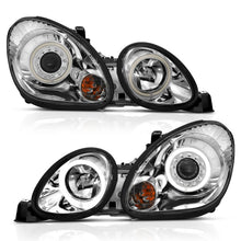 Load image into Gallery viewer, ANZO 1998-2005 Lexus Gs300 Projector Headlights w/ Halo Chrome Headlights ANZO
