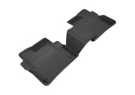 3D MAXpider 2016-2020 Cadillac CT6 Kagu 2nd Row Floormats - Black Floor Mats - Rubber 3D MAXpider   