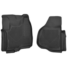 Load image into Gallery viewer, Husky Liners 12-13 F-250/F-350/F-450 Super Duty X-Act Contour Black Front Floor Liners Floor Mats - Rubber Husky Liners
