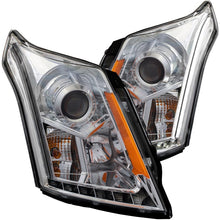 Load image into Gallery viewer, ANZO 2010-2015 Cadillac Srx Projector Headlights w/ Plank Style Design Chrome Headlights ANZO
