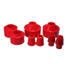 Load image into Gallery viewer, Energy Suspension 07-17 Jeep Wrangler (JK) Red Front &amp; Rear Coil Spring Spacer 1-3/4in Lift Set Bushing Kits Energy Suspension
