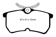 Load image into Gallery viewer, EBC 13+ Ford Fiesta 1.6 Turbo ST Redstuff Rear Brake Pads Brake Pads - Performance EBC   

