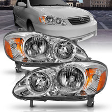 Load image into Gallery viewer, ANZO 2005-2008 Toyota Corolla Crystal Headlight Chrome Amber Headlights ANZO
