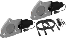 Load image into Gallery viewer, QTP 2.25in Bolt-On QTEC Dual Electric Cutout Valves - Pair Exhaust Cutouts QTP
