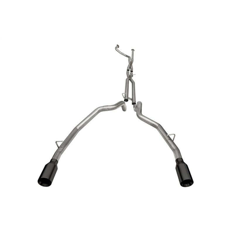 Corsa 2021-2024 Dodge Ram TRX Crew Cab Baja Catback Exhaust Dual Rear Black Tip Catback CORSA Performance
