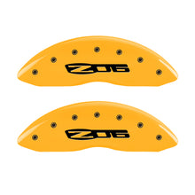 Load image into Gallery viewer, MGP 4 Caliper Covers Engraved Front &amp; Rear MGP Black finish silver ch Caliper Covers MGP
