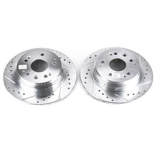 Load image into Gallery viewer, Power Stop 01-03 Acura CL Rear Evolution Drilled &amp; Slotted Rotors - Pair Brake Rotors - Slot &amp; Drilled PowerStop   
