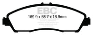 EBC 14+ Acura MDX 3.5 Yellowstuff Front Brake Pads Brake Pads - Performance EBC   