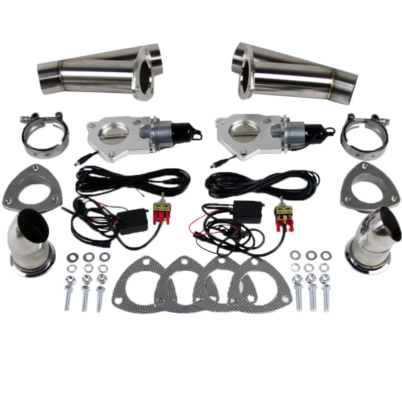 Granatelli 2.5in Stainless Steel Electronic Dual Exhaust Cutout Exhaust Cutouts Granatelli Motor Sports