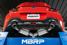 Load image into Gallery viewer, MBRP 13-16 Subaru BRZ 2.0L/ 2.4L 3in Dual Split Rear Cat Back w/Burnt End Tips- T304 Catback MBRP
