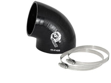 Load image into Gallery viewer, aFe Magnum FORCE CAI Univ. Silicone (3.5in to 3in ID / 75 Deg.) Elbow Reducing Coupler - Black Air Intake Components aFe
