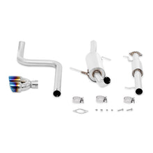 Load image into Gallery viewer, Mishimoto 14-16 Ford Fiesta ST 1.6L 2.5in Stainless Steel Resonated Cat-Back Exhaust w/ Burnt Ti Catback Mishimoto

