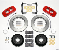 Wilwood AERO4 Rear Kit 14.25in Red 2014-Up Corvette C7 w/Lines Big Brake Kits Wilwood