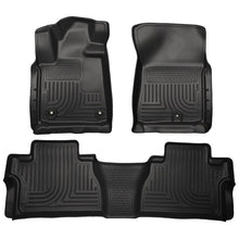 Load image into Gallery viewer, Husky Liners 14 Toyota Tundra Weatherbeater Black Front &amp; 2nd Seat Floor Liners Floor Mats - Rubber Husky Liners
