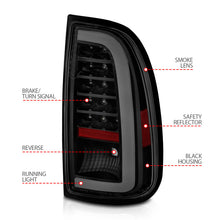 Load image into Gallery viewer, ANZO 00-06 Toyota Tundra (Std. Bed/Reg Cab) LED Taillights w/Light Bar Black Housing Smoke Lens Tail Lights ANZO
