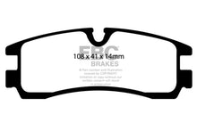 Load image into Gallery viewer, EBC 98-04 Cadillac Seville 4.6 Redstuff Rear Brake Pads Brake Pads - Performance EBC   
