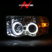Load image into Gallery viewer, ANZO 2002-2005 Dodge Ram 1500 Projector Headlights w/ Halo Chrome Clear Amber Headlights ANZO
