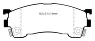 EBC 93-97 Ford Probe 2.0 16v Yellowstuff Front Brake Pads Brake Pads - Performance EBC   