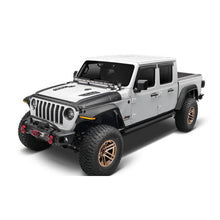 Load image into Gallery viewer, Bushwacker 18-22 Jeep Wrangler 2/4dr / 20-22 Jeep Gladiator Trail Armor Hood Armor (3pc) - Tex. Blk Body Armor &amp; Rock Rails Bushwacker
