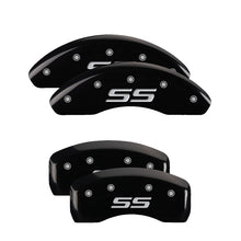 Load image into Gallery viewer, MGP Front set 2 Caliper Covers Engraved Front MGP Yellow finish black ch Caliper Covers MGP
