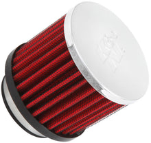 Load image into Gallery viewer, K&amp;N 1.75in Flange ID x 3in OD x 2.5in H Chrome Finish Rubber Base Crankcase Vent Filter Air Filters - Universal Fit K&amp;N Engineering   
