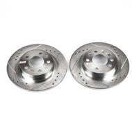 Power Stop 06-09 Pontiac Solstice Rear Evolution Drilled & Slotted Rotors - Pair Brake Rotors - Slot & Drilled PowerStop