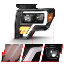 Load image into Gallery viewer, ANZO 2009-2014 Ford F-150 Projector Light Bar G4 H.L. Black Amber Headlights ANZO

