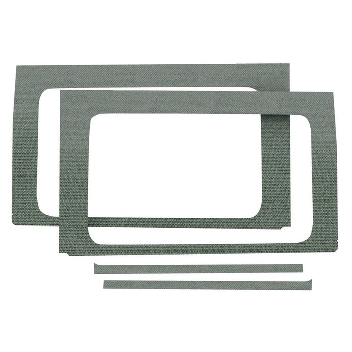 DEI 18-23 Jeep Wrangler JL 4-Door Boom Mat Rear Side Window Trim - 4 Piece - Gray Hard Top Accessories DEI