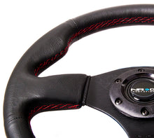 Load image into Gallery viewer, NRG Reinforced Steering Wheel (320mm) Leather w/Red Stitch Steering Wheels NRG
