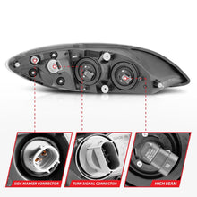 Load image into Gallery viewer, ANZO 2008-2016 International Prostar Crystal Headlights Black Housing (OE Replacement) Headlights ANZO
