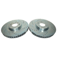Power Stop 20-22 Kia Telluride Front Drilled & Slotted Rotor (Pair) Brake Rotors - Slot & Drilled PowerStop   