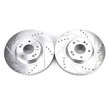 Load image into Gallery viewer, Power Stop 15-19 Kia Sedona Front Evolution Drilled &amp; Slotted Rotors - Pair Brake Rotors - Slot &amp; Drilled PowerStop   
