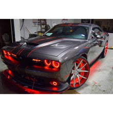 Load image into Gallery viewer, Oracle 15-21 Dodge Challenger Waterproof LED Fog Light Halo Kit - ColorSHIFT SEE WARRANTY Fog Lights ORACLE Lighting
