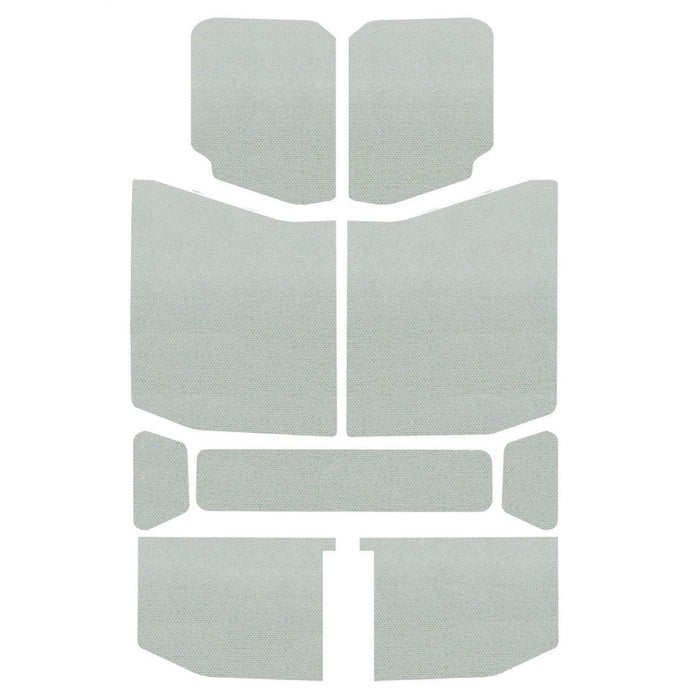 DEI 18-23 Jeep Wrangler JL 4-Door Boom Mat Headliner - 9 Piece - White Hard Top Accessories DEI