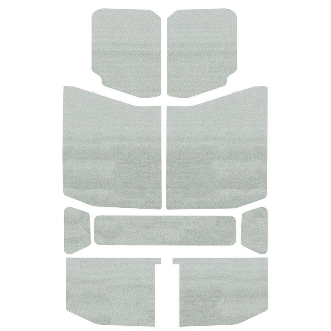 DEI 18-23 Jeep Wrangler JL 4-Door Boom Mat Headliner - 9 Piece - White Hard Top Accessories DEI