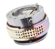 Load image into Gallery viewer, NRG Quick Release Kit - Pyramid Edition - Gunmetal Body / Neochrome Pyramid Ring Quick Release Adapters NRG
