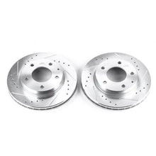 Load image into Gallery viewer, Power Stop 93-97 Ford Probe Front Evolution Drilled &amp; Slotted Rotors - Pair Brake Rotors - Slot &amp; Drilled PowerStop   

