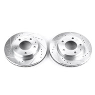Power Stop 93-97 Ford Probe Front Evolution Drilled & Slotted Rotors - Pair Brake Rotors - Slot & Drilled PowerStop   