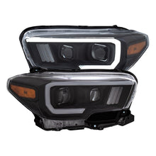 Load image into Gallery viewer, ANZO 2016-2017 Toyota Tacoma Projector Headlights w/ Plank Style Switchback Black w/ Amber Headlights ANZO
