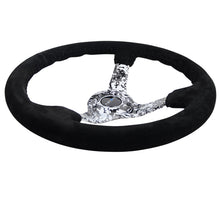 Load image into Gallery viewer, NRG Reinforced Steering Wheel (350mm / 3in. Deep) Blk Suede w/Hydrodipped Digi-Camo Spokes Steering Wheels NRG

