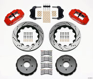Wilwood Narrow Superlite 6R Front Hat Kit 14.00in Drilled Red 2004-2006 Pontiac GTO Big Brake Kits Wilwood